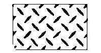 670816 STEEL CHECKER PLATE HOT-ROLLED, 3.2X1219X2438MM