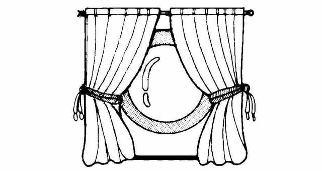 150712 CURTAIN PORTHOLE WITH FURTHER, DETAIL