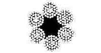 212603 ROPE WIRE BLACK 6X37, 8MM DIAX200MTR