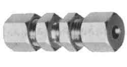 734057 UNION BULKHEAD FLARELESS BRASS, 20MMXPF3/4