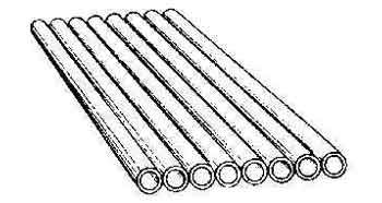 711706 TUBE ALUMI-BRASS 50A (METRIC), 57X1.5MM