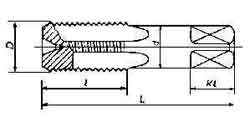 631484 TAP STRAIGHT FOR STRAIGHT PIPE, THREAD PF1-1/8X11T HSS