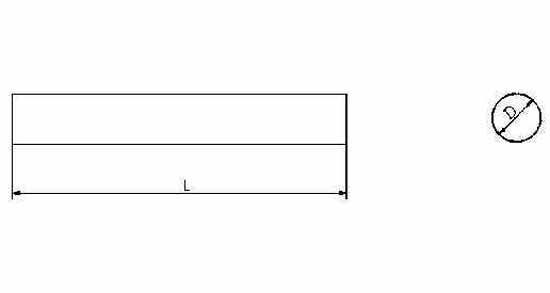 632666 TOOL BIT ROUND BAR HSS, 12X100MM