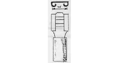 794550 TERMINAL LUG INSULATED, RECEPTACLE 5.5MM2 W:6MM YELLOW