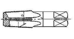 631532 TAP TAPER FOR TAPER THREAD, RC1X11T HIGH SPEED STEEL