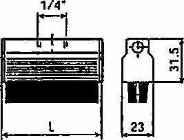 451183 BRUSH L100MM 2037, FOR AUTO GREASE DISPENSER