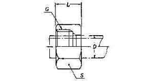 733504 NUT FOR STEEL COMPRESSION, FITTING 10MM 400KG
