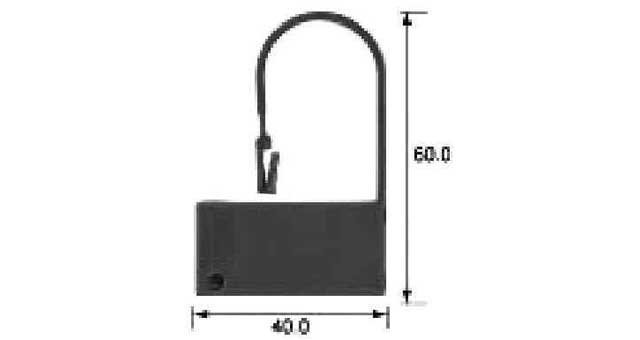 471793 SECURITY SEAL PP PADLOCK, W40XL60MM YELLOW