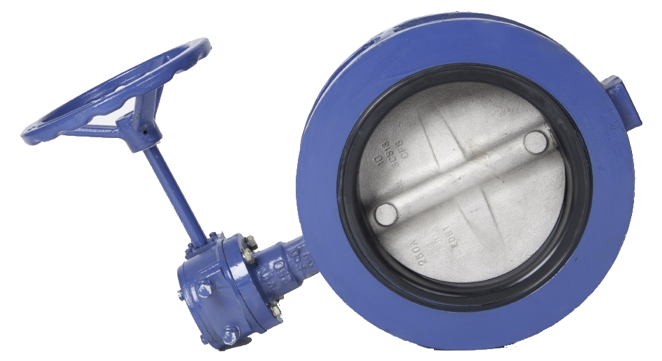 752308 BUTTERFLY VALVE DOUBLE FLANGED, W/GEAR BOX N.CAST IRON 200MM