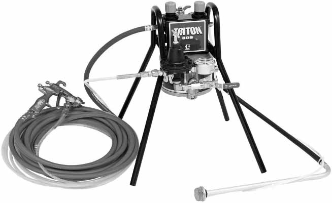 270823 SPRAYER GRACO TRITON ALUM HAND, STAND MOUNT CONVENTION 233475