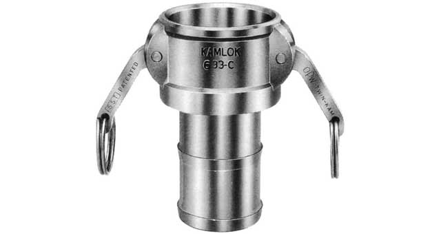 352041 COUPLING CAM&GROOVE S. STEEL, C SOCKET W/HOSE END 8