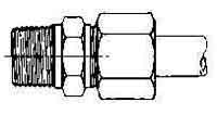733117 CONNECTOR COMPRESSION STEEL, 20MMXPT3/4 400KG