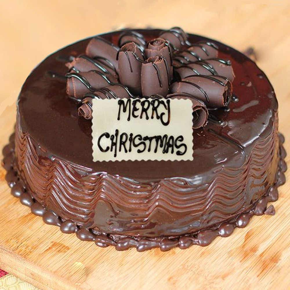 001593 CAKE X'MAS CHOCOLATE FANCY, 24CM DIA