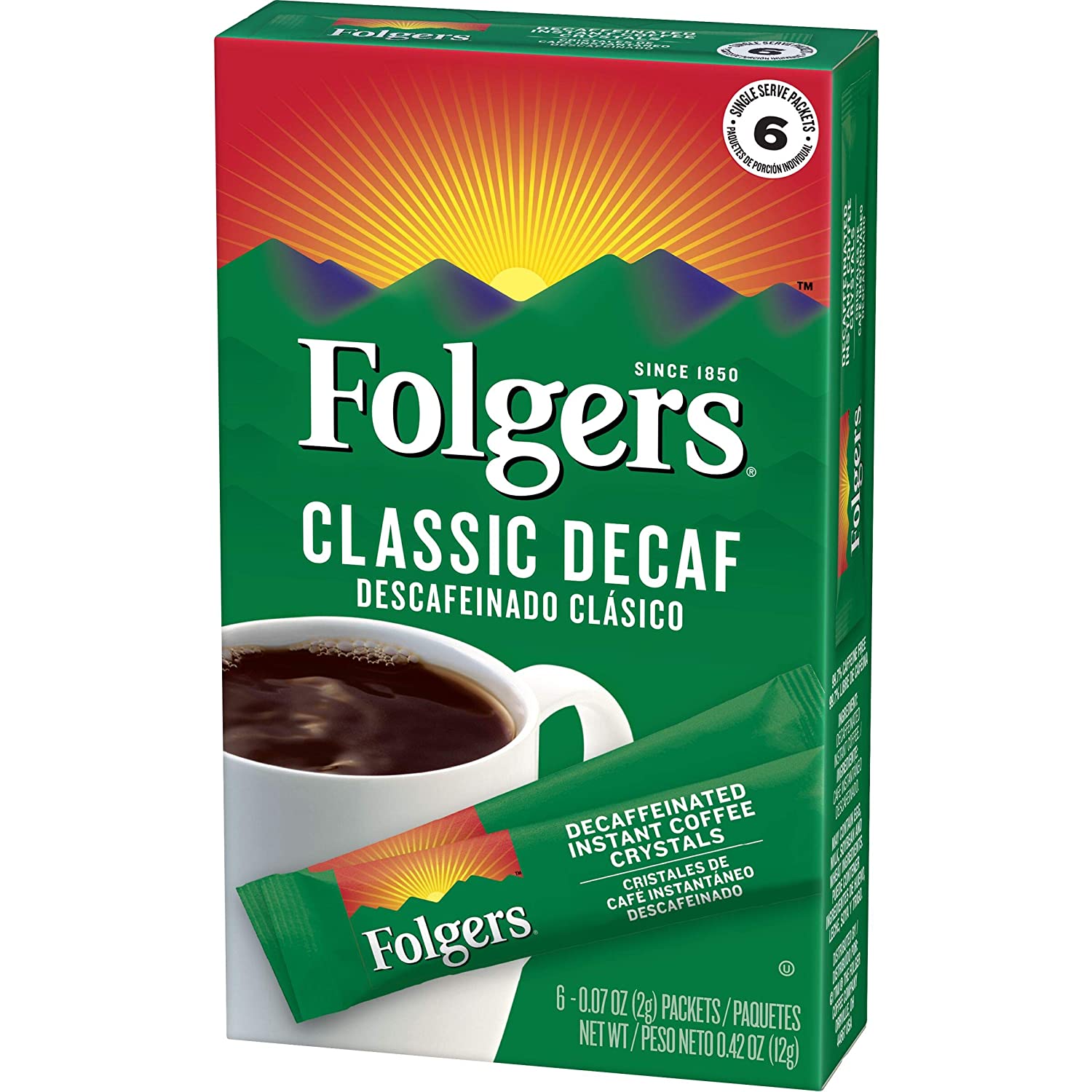 004222 COFFEE INSTANT DECAFEINATED, INDIVIDUAL 10'S/PKT