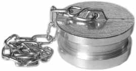 333247 CAP MALE HOSE COUPLING ALUMI, INSTANTANEOUS 2-1/2