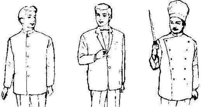 150414 COAT COOKS DOUBLE BREASTED, WHITE SANFORIZED S