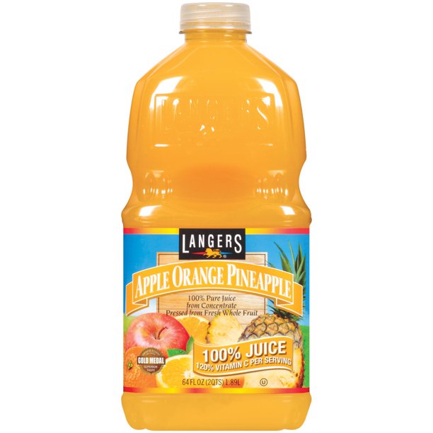 003815 JUICE APPLE & PINEAPPLE, 1LTR X 12PKT