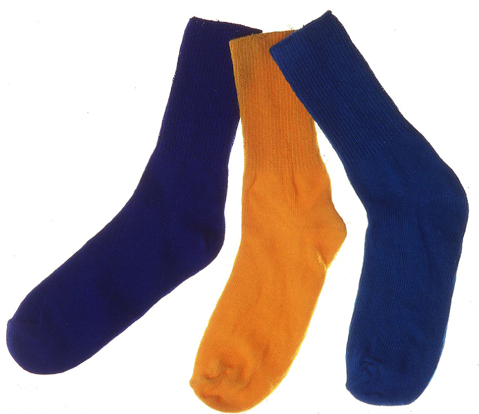 112152 SOCKS ACRYL/COTTON COLORED