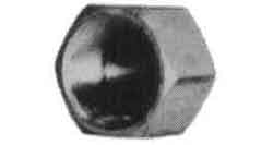 732553 CAP HEXAGON STAINLESS STEEL, 3/8 THREADED