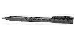 470617 BALL-POINT PEN WATER-SOLUBLE, BLACK 0.5MM