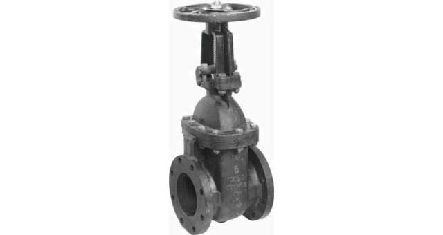 757247 GATE VALVE ANSI 125 CAST IRON, BRONZE TRIM FLANGED #1800 10
