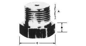 673511 ELEMENT RETAINING PLUG BRASS, 3/8