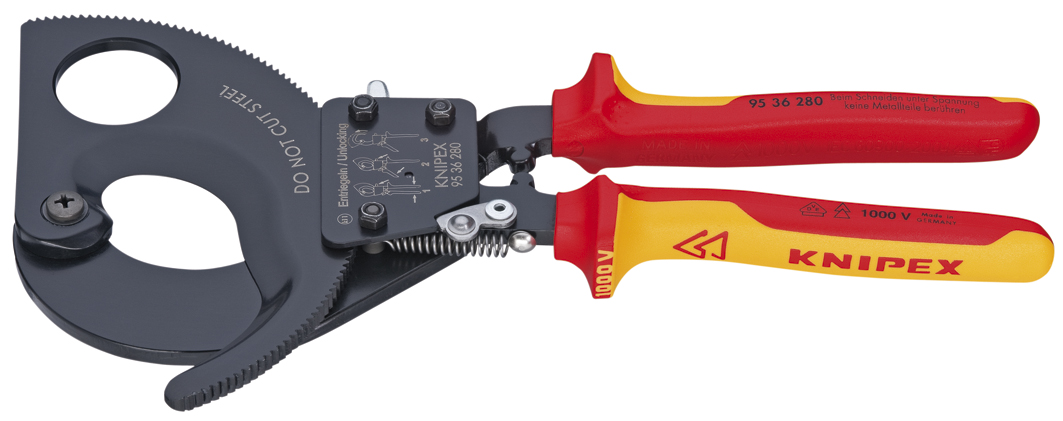 611938 CUTTER CABLE INSULATED RATCHET, 2-STAGE 280MM CAPACITY-52MM
