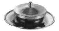 171066 BUTTER DISH STAINLESS STEEL, 95MM DIAM