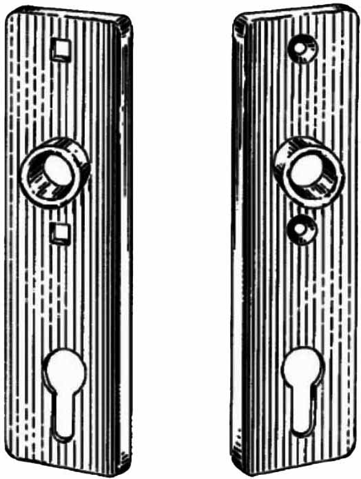 492242 PLATE SHORT W/CYLINDER HOLE, S.STEEL SPACE 72MM #6645 Z/2/72