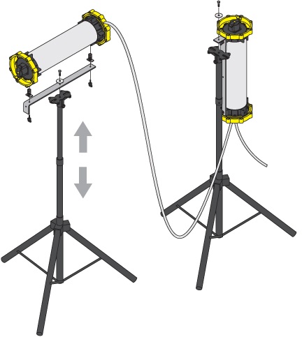 331932 TRIPOD WOLF LL-680 FOR, LEADLAMP TANK LIGHTING KIT