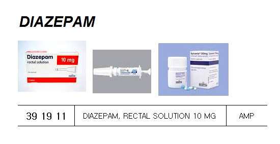 391911  DIAZEPAM, RECTAL SOLUTION 10 MG – AMP