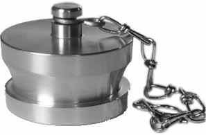 333245 CAP MALE HOSE COUPLING BRASS, INSTANTANEOUS 2-1/2