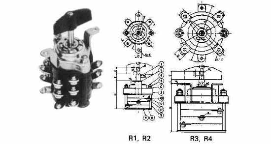 793054 SWITCH ROTARY TYPE #R4 4-POLE