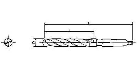 630388 DRILL H.S.S. MORSE TAPER SHANK, TWIST 75MM