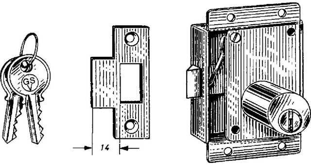 492352 LOCK CABINET W/CYLINDER & ROSE, DOOR THICK 20MM RIGHT #3710Z