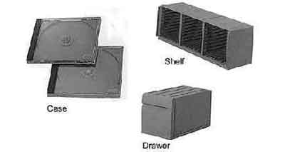 472767 CASE STYLENE DRAWER TYPE, FOR CD/DVD 22'S