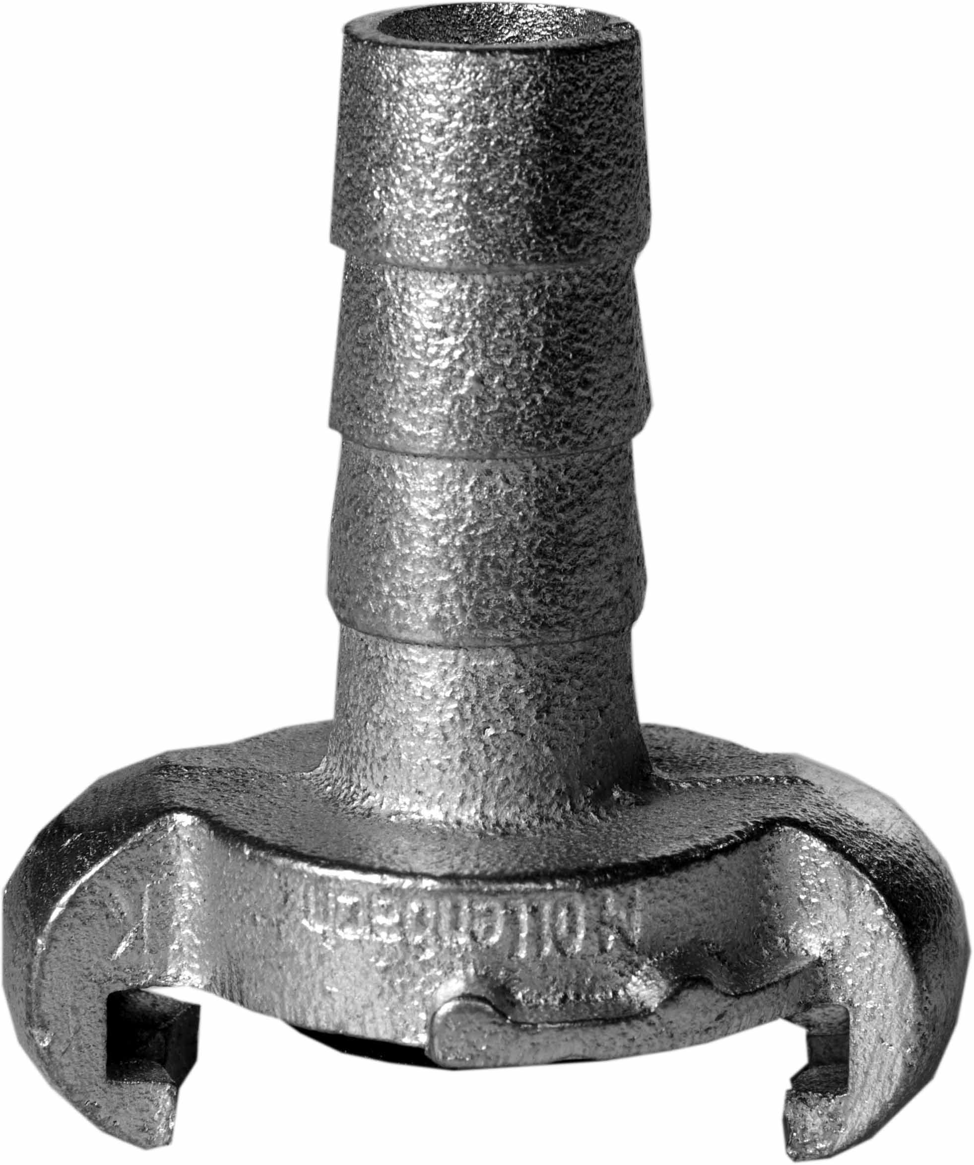 351129 COUPLING AIR HOSE CAST IRON, LUG 42MM HOSE END 25MM(27.5MM)