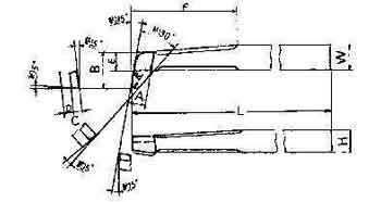 633051 TOOL BIT TIP WELDED HSS ROUND, NOSE BORE-12 12X12X160MM