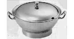 170838 SOUP TUREEN STAINLESS STEEL, PLAIN ROUND 0.4LTR