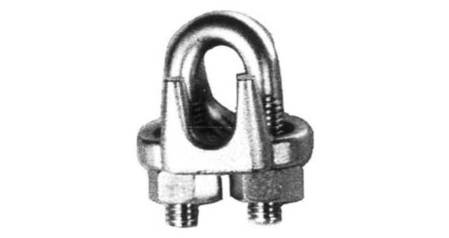233654 WIRE CLIP STANDARD S.STEEL, 4MM