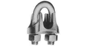 230837 WIRE CLIP MALLEABLE BLACK, 1/2