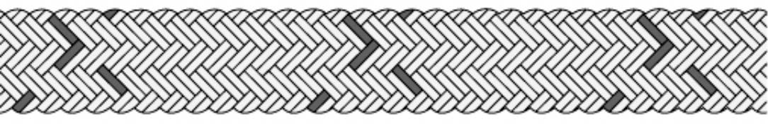 211929 ROPE MOORING UNILON DOUBLE, BRAIDED 9-7/8