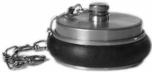 331880 CAP FIRE HOSE COUPLING BRASS, MACHINO 2-1/2