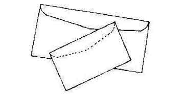 470453 ENVELOPE WHITE LARGE 10'S