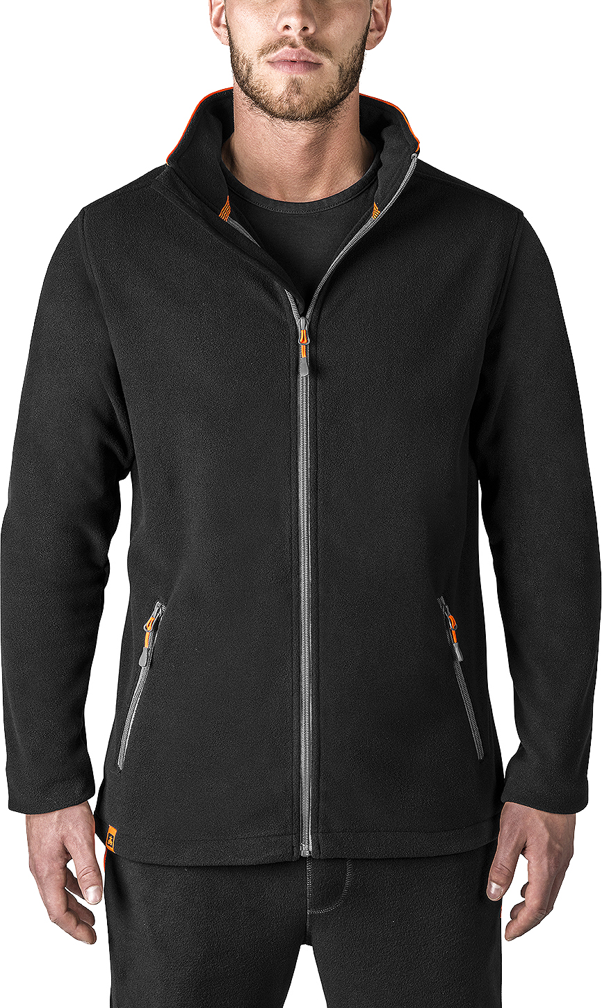 112059 JACKET FLEECE POLYESTER, ANTI STATIC NAVY/YELLOW M