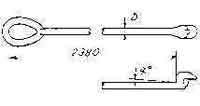 231863 LASHING ROD CROSS LB-2-23S, ROD DIA 23MMXL2380MM B/L 42TON
