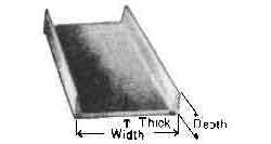 670581 STEEL CHANNEL HOT-ROLLED, 200X90X8MM 5.5MTR