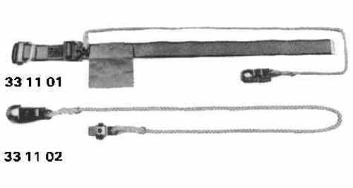 331102 LIFELINE FOR SAFETY BELT, 10MM DIA X 1500MM WITH HOOK