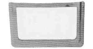 491602 CARD HOLDER HORIZONTAL BRASS, FOR 95X49MM CARD