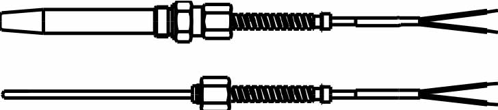 652552 THERMOCOUPLE ASS'Y FOR EXHAUST, GAS W/INSERT AMETEK 1802 UST-2